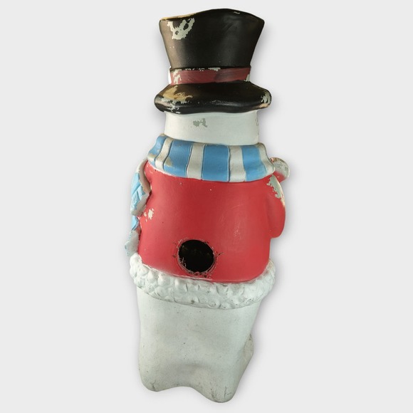 Vintage Blow-Mold Snowman(Frosty) Gift Bag LED Twinkle Lights 37" Weighted - Picture 3 of 5